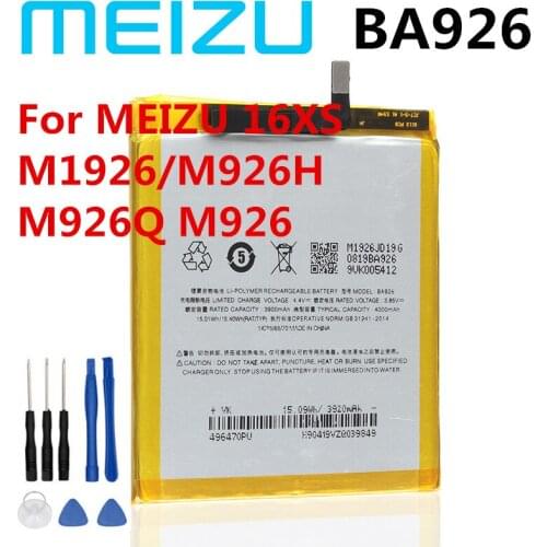 Meizu New Original BA926 Battery For MEIZU 16XS Battery M1926/M926H/M926Q M926 Series Mobile Phone