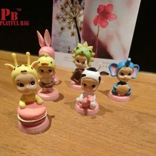 Pb playful bag Angel baby Cupid Car decoration series Macarons animal head best Christmas Halloween gift for the child