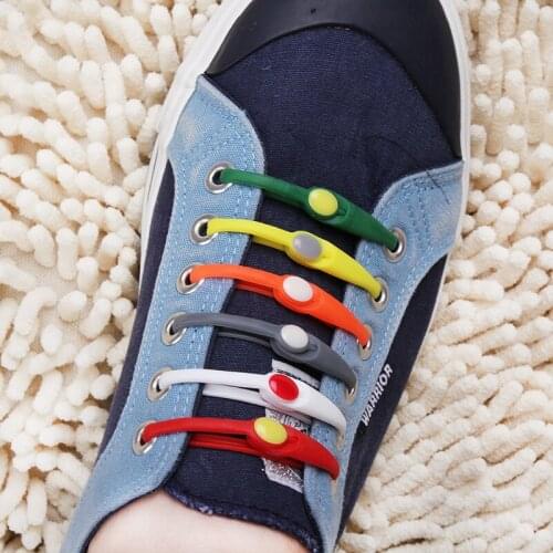 Lazy Tie Multicolor Soft Silicone Shoelaces No Tie Shoe Lace Adult Anchor LACE Easy Sport Lazy Shoelace Trainer Shoe Lace Cable