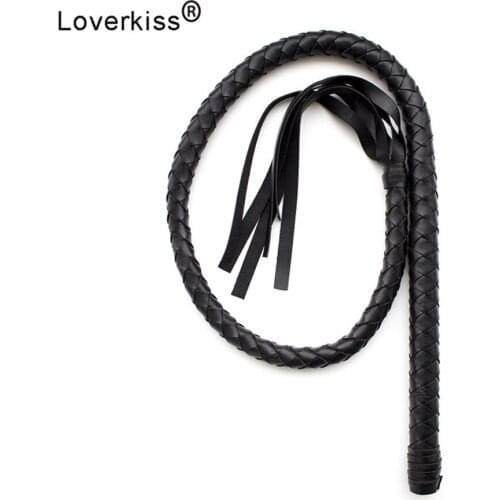 Loverkiss 110cm Sex Games Slave Bdsm Whip Sex Fetish Bondage Restaints Punishment Flogger Adult Item Spanking Paddle Erotic Toys