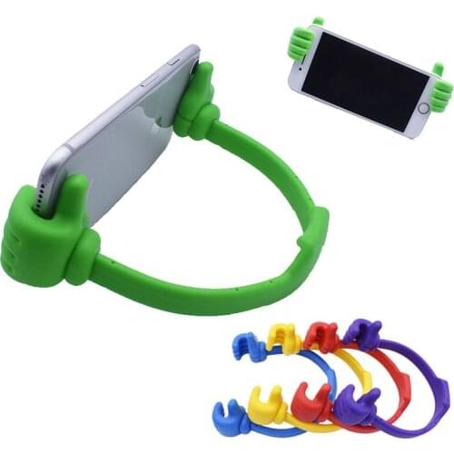 Universal mobile phone desktop bracket inert tablet mobile phone bracket flexible mounting bracket portable thumb bracket