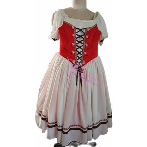 Adult Giselle Professional Ballet Long Tutu Orange Peach Pink Romantic Ballet Tutu Ballerina Ballet Stage Costume Soloist