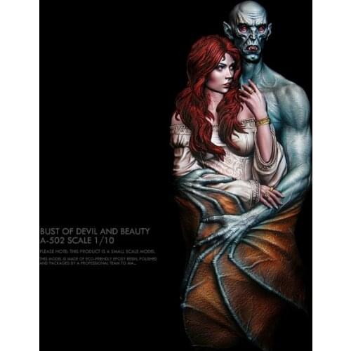 1/10 Resin bust model kits figure beauty colorless and self-assembled A-502