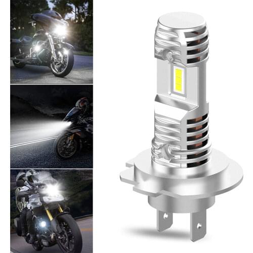 1Pc H7 Led Motorcyle Headlight Bulbs No Error 15W High Power CSP Canbus LED Lamps 12V Front Lights For Motorbike White 6000K