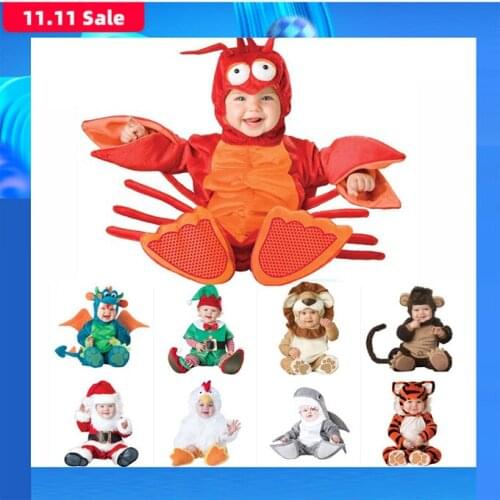 2020 Halloween Costume baby boy clothes Girls Monkey Polar Bear Romper Kids Clothing Set baby hat socks Toddler Cosplay set