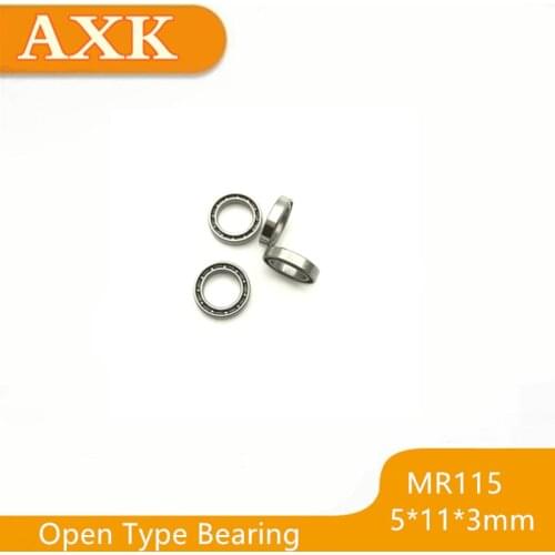 2021 Special Offer Sale Axk Free Shipping 10pcs High Quality Mr115 Open Deep Groove Ball Bearing 5*11*3 Steel Bearings
