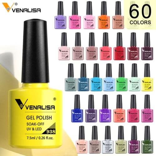 #61508 Venalisa New Brand 100% Gel Polish Soak Off UV LED Nail Gel Polish UV Gel Nail Polish Primer Base Top Coat Nail Tips