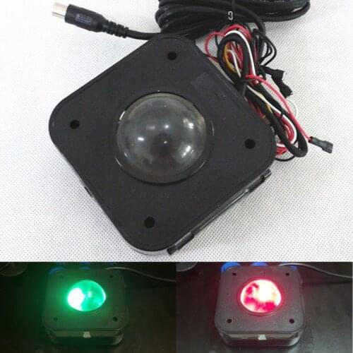 Arcade 4.5CM Illuminated LED Trackball mouse PS/2 PCB connector for Jamma mame game machines