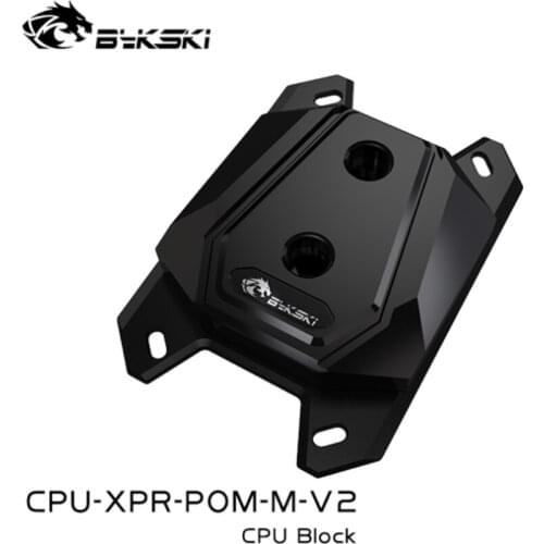 Bykski POM CPU Water Block Black For Ryzen7/5/3 AM4/3+/3/2+/2 FM2+/FM2/FM1 AMD Copper Heatsink Brass CPU Cooler CPU-XPR-POM-M-V2
