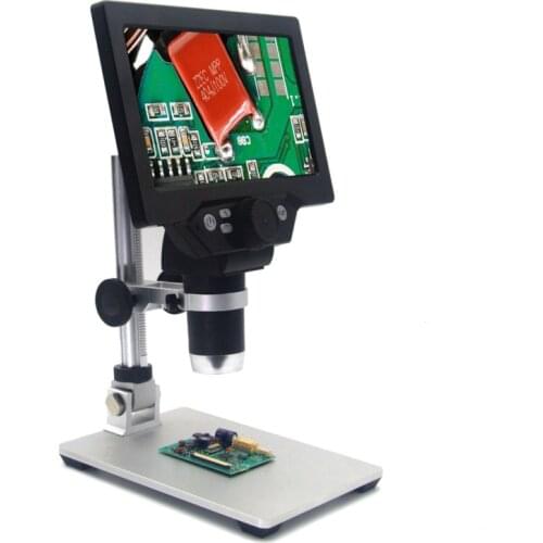 G1200 1-1200X HD digital microscope Video Microscope 12MP 7 Inch Color Screen LCD Display Continuous Amplification Magnifier