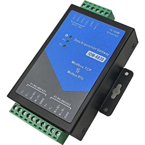 Smart automation Modbus data acquisition gateway 2channel serial Modbus gateway RTU to modbus TCP