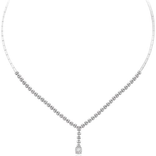 Symbol Gold 1.32 Carat Diamond Choker Fashion Jewelry Stylish Brilliant Eye-catching Pendant For Women