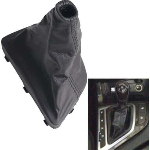 Leather Car Shift Gear Knob Lever Gaitor Boot Cover Frame automatic For KIA K5 2011 2012 2013