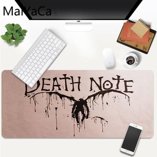 MaiYaCa Custom Skin Death Note Rubber Pad to Mouse Game Gaming Mouse Pad Large Deak Mat 700x300mm for overwatch/cs go