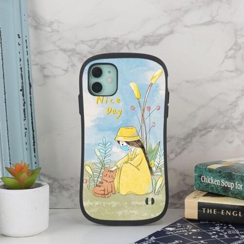 FOR Iphone 12 pro max case Soft silica gel 11Pro 7g 8plus Super fall proof XR XS MAX 6S PLUS CUTE girl 7Plus