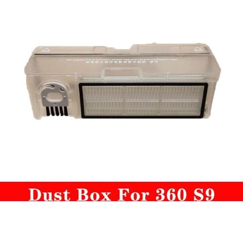 Original Spare Parts Dust Box with Hepa Filter Suit For 360 S9 Vacuum Cleaner Robot Accessories