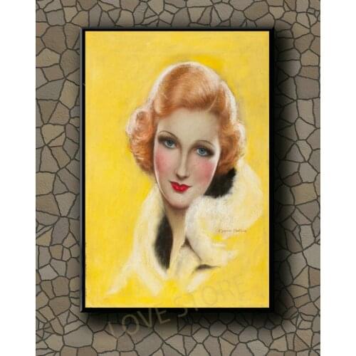 P199 Vintage Beautiful Pin-up Girl Classic Picture 323 Silk Fabric Poster Art Decor Indoor Painting Gift