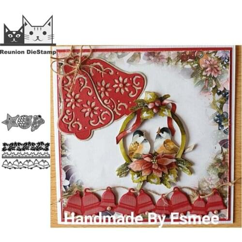 Reunion Christmas Bell Metal Cutting Dies for Craft Dies Scrapbooking Paper Photo Album Crafts Embossing New Dies 2020 Die Cut