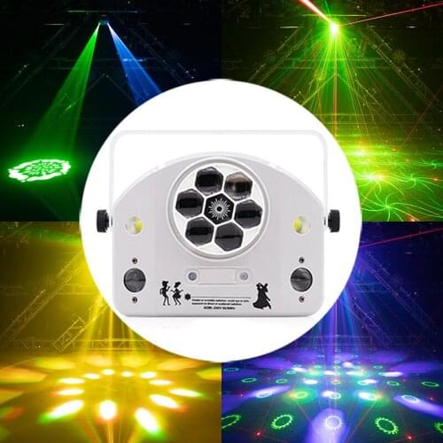 New Arrival 6x15w RGBW 4in1 Bee Eyes Beam Light with Strobe Patterns Laser Effects Remote DMX Control DJ Stage Lighting for Bar