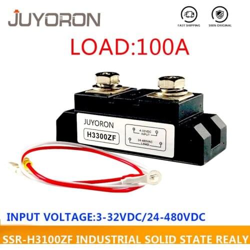CE Cerificate SSR-H3100ZF Single-phase Solid State Relay 100A Industrial SSR with 4000V for Motor Controller