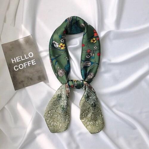 Yishine 2021 Newest 70*70cm Multi Functional Floral Printing Luxury Women Scarf Saqure Hajib