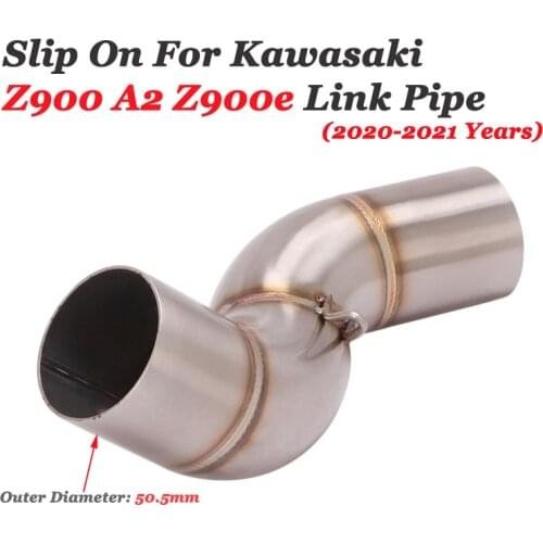 Slip On For Kawasaki Z900 A2 Z900e 2020 2021 Motorcycle Exhaust Escape Modified Middle Link Pipe Connection Yoshimura Muffler