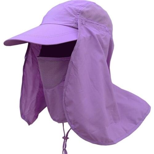 Unisex sun hat fishing sun hat anti-ultraviolet face and neck sun protection outdoor sports sun hat
