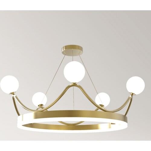 2021 New Modern Luxury LED Creative Ceiling Chandelier Lighting With Crown Design For Living Room Bedroom Kids Lamp 220V /110V