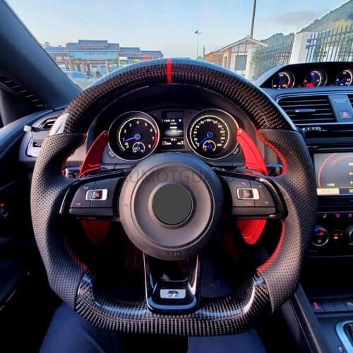 Real Carbon Fiber Sport Customized Steering Wheel for VW Golf MK7 GTI R
