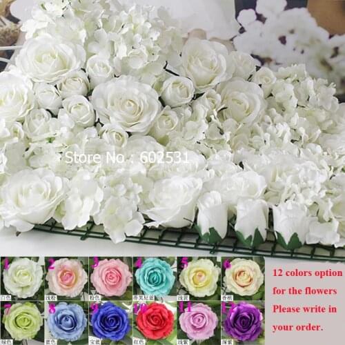 SPR Free Shipping 6pcs/lot Artificial silk rose flower wall wedding background lawn/pillar flower home market decoration