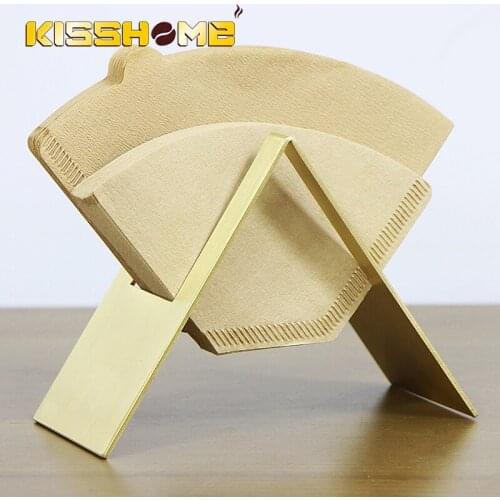 Stainless Steel Coffee Filter Paper Rack 4 Colors Surface Soild V60 Filter Papers Holder Cafe Shop Household Coffee Tools