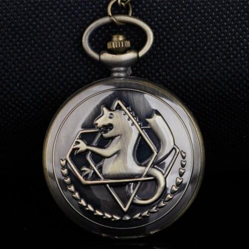 Vintage Theme Pocket Watches Necklace Pendant Chain Men Women Quartz Pocket Watches