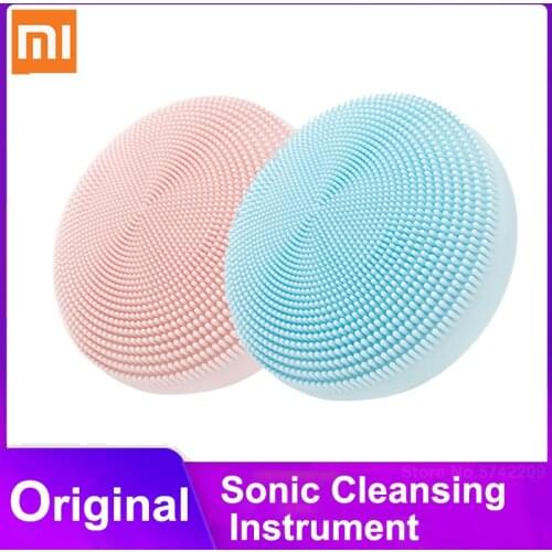 Xiaomi mijia Electric sonic clean Brush Deep Cleansing Face Soft Bristles Waterproof Silicone Electric Facial Beauty Massager