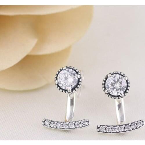 Original S925 Sterling Silver Pan Earring Princess Wish New Detachable Arrow Earrings For Women Wedding Gift Fashion Jewelry