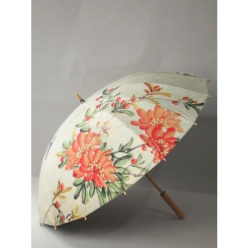 Adult Women Umbrella Vintage Business Cartoon Wedding Cute Ladies Umbrella Luxury Beach Paraguas Mujer Rain Gear BY50YS