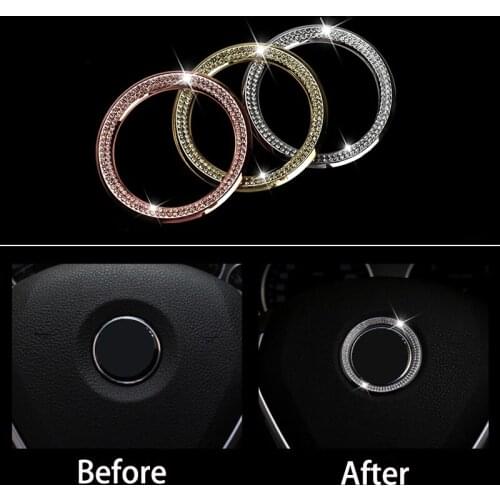 1pc Diamond Car Steering Wheel Cover Sticker Styling for Bmw M Sticker X1 X3 X4 X5 X6 X7 E46 E90 F20 E60 E39 F10 Car Accessories