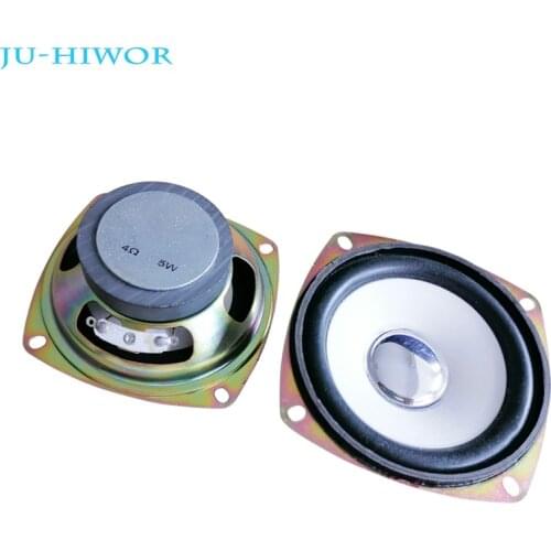 2pcs Acoustic Loudspeaker 4R 5W 3inch 78MM Speaker Yellow Label 45CM External Magnetic Height 31mm DIY Audio Accessories