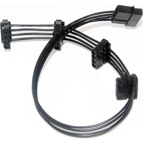 2pcs Computer Cables 4Pin Power Supply Cable Extension Cable D Port Fan Cable 1to3 1to4 1to5 30cm 40cm 70cm Power Supply Cable