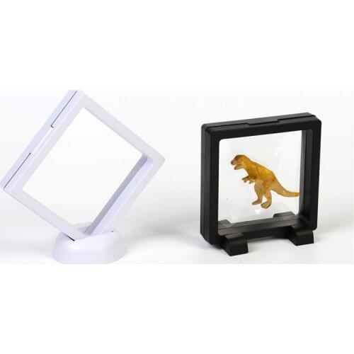 300 PCS PET Membrane Jewelry Ring Pendant Display Stand Holder Packaging Box Protect Jewellery Stone Floating Case