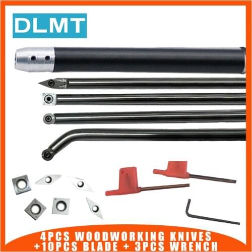 4PCS round arbor 35 degree knives square round knives curved knives woodworking knives+10PCS Carbide insert+3pcs Wrench