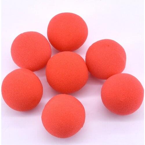 50pcs 5cm(2" ) Red Sponge Balls Magic Tricks Magician Stage Street Illusion Gimmick Prop Used For Appearing / Vanishing Magie