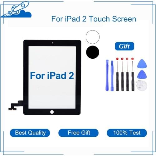 9.7'' Touch Screen For iPad 2 A1397 A1396 A1395 Touch Panel LCD Outer Display Replacement Digitizer Sensor Glass With Gift