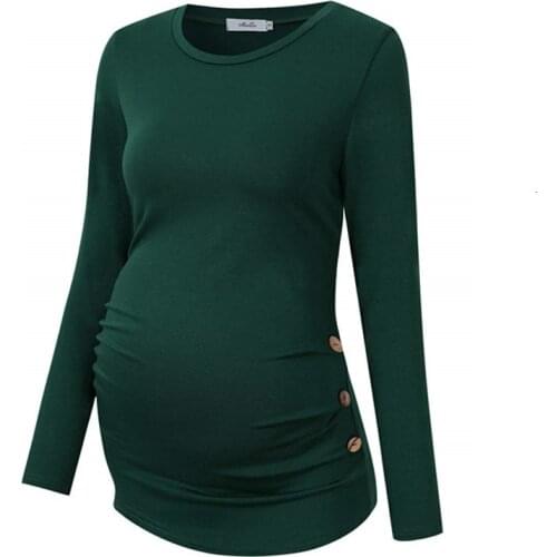 BAHEMAMI Long Sleeve Maternity T-Shirts