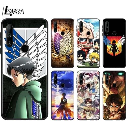 Anime Attack On Titan for Honor 30i 30S 20E 10i 10X 9S 9A 9C 9N 9X 8X 8C 20 10 9 Lite 30 8A 7C 7A Pro Black Phone Case