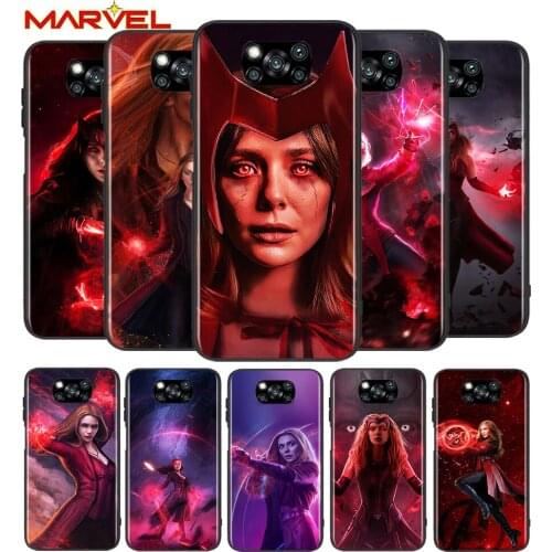 Scarlet Witch Marvel for Xiaomi Poco X3 NFC X2 M3 M2 F2 F3 Pro C3 F1 A2 Lite Mix3 Play Silicone Soft Black Phone Case
