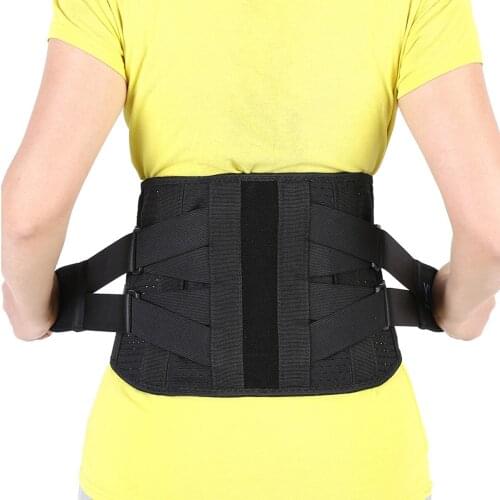 Double Compression Nursing Belt Adjustable Lumbar Support Black L Code Suitable Waist Pressure Nursing Belt With Lumbar Support