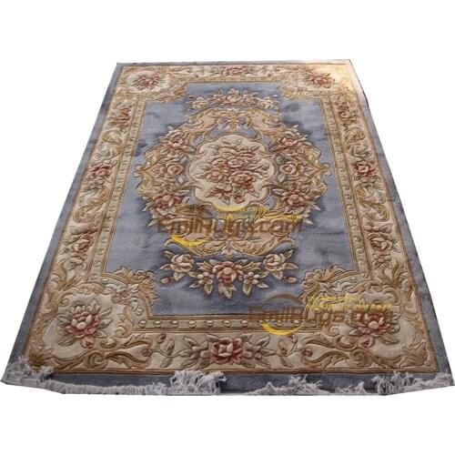 Savonnerie european carpet floral Shaggy For Living Room Woven Antique Decor Round Room Floor Decoration Large savonnerie