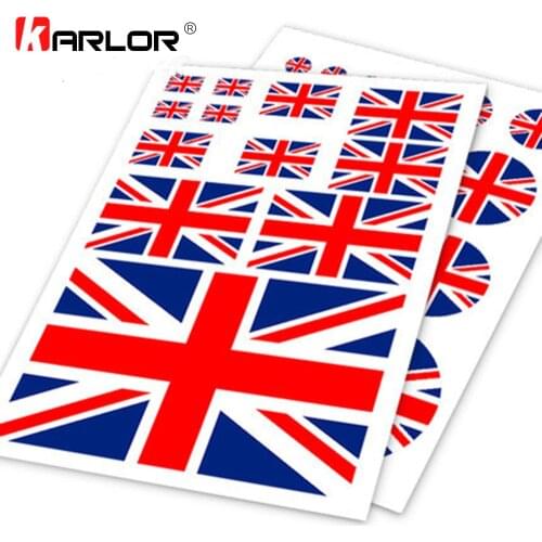 United Kingdom Jack Flag UK Union Ho Car Auto Motor Decal Set Sticker Scratch Off Cover Ipad Notebook Laptop Handy Car-Styling