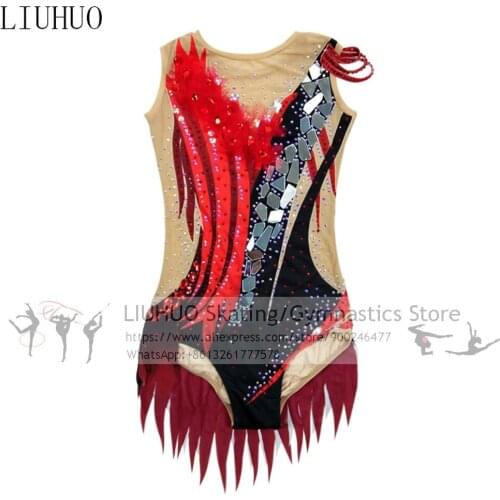 Rhythmic Gymnastics Leotards Girls Competition Women Ballroom Dance Skirt Women Adult Dresses New Design Custom Free Shipping