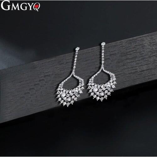 GMGYQ Simple Design Black Electroplating Drop Earrings For Women Fashion Jewelry 2018 Aretes Para Mujer Handmade Jewelry
